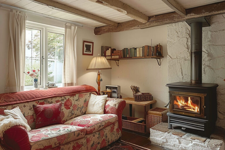 Ex-Pat Residential, Inside a country cottage with log burner
